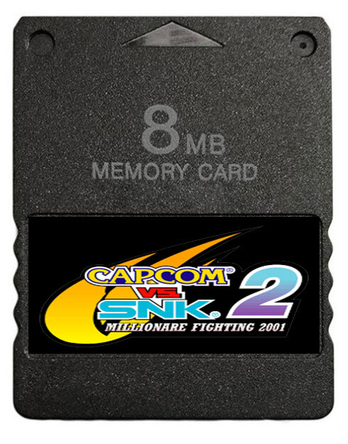 Capcom vs. SNK 2 Marvel Vs Capcom 2  PS2 Memory Card 100% Completed Saves