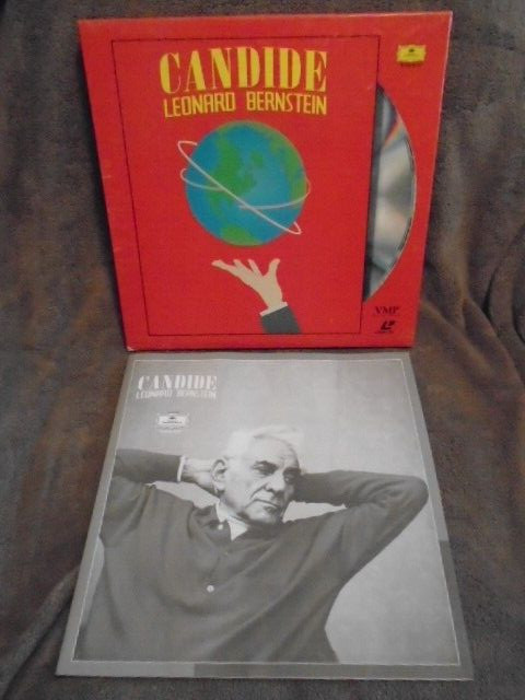 RARE OOP Candide 2x LASERDISC opera LEONARD BERNSTEIN Voltaire Stephen Sondheim
