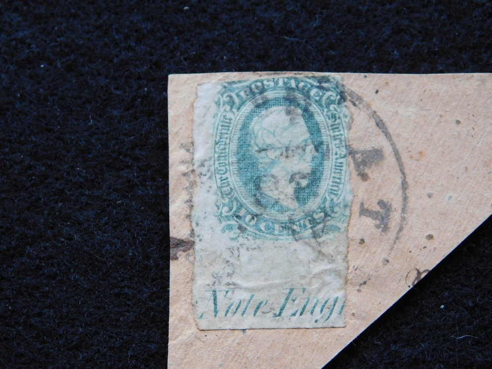 Confederate Stamp “Archer & Daly, Bank Note Engravers, Richmond, Va.”