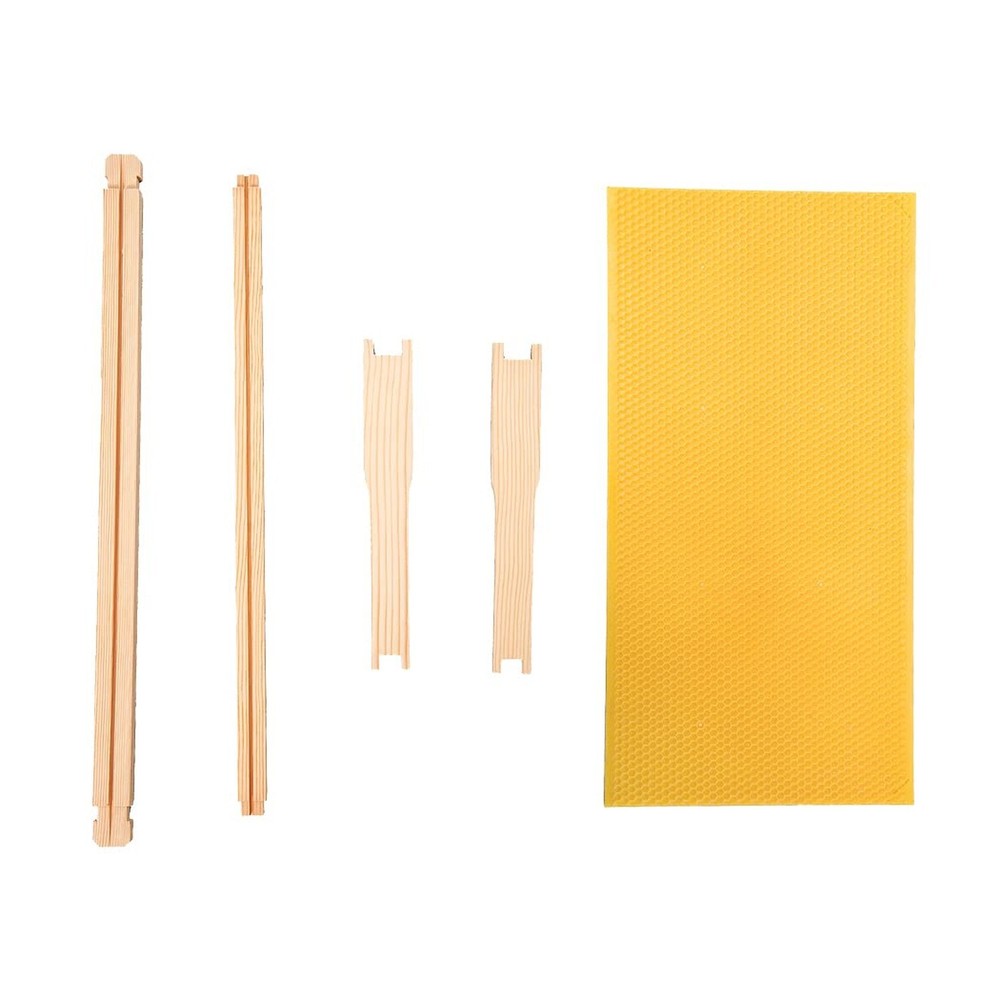 Deep Brood Beehive Frames with Wax Foundation,10 Pack Honey Bee Frames with 1...