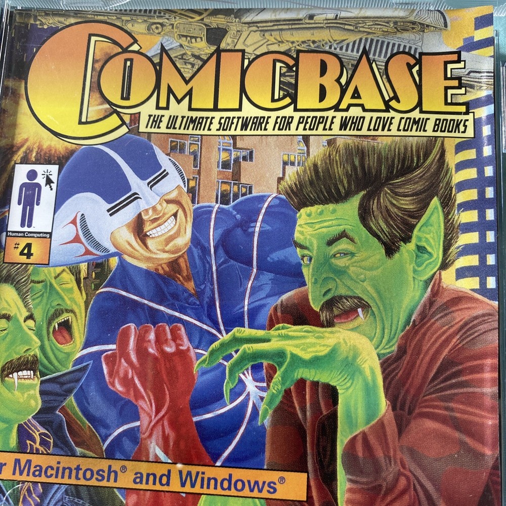 Super Rare 1999 COMICBASE 4 Computer Software Win 98 Mac Pc Software Good