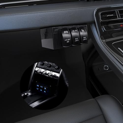 Switch Box 3 Gang Junction Box Dustproof Universal Rocker Switch Box ABS