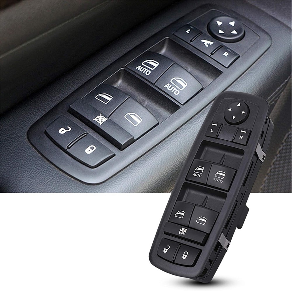 Power Window Switch Main Control Button Compatible with 2016-2018 Ram 1500 2500