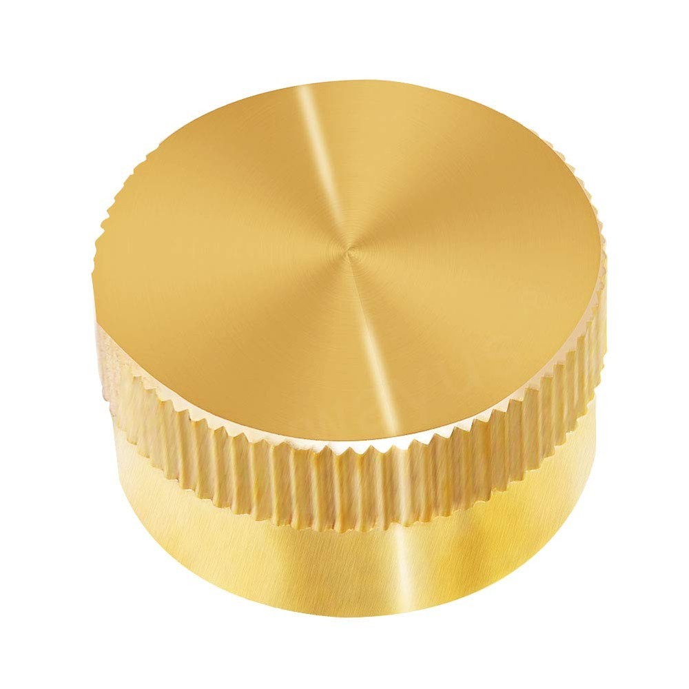 Joywayus 2Pcs Solid Brass Refill Propane Bottle Cap Universal for 2PCS, Gold
