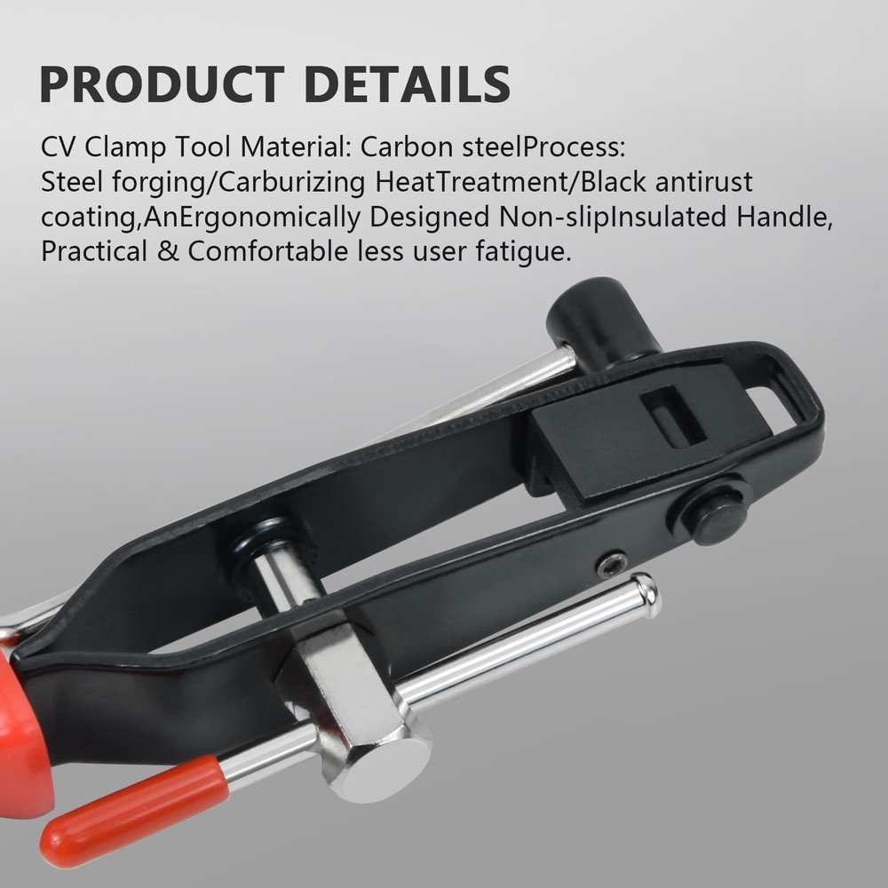 2PCS CV Boot Clamp Pliers, Axle Pliers With Joint A1, Red
