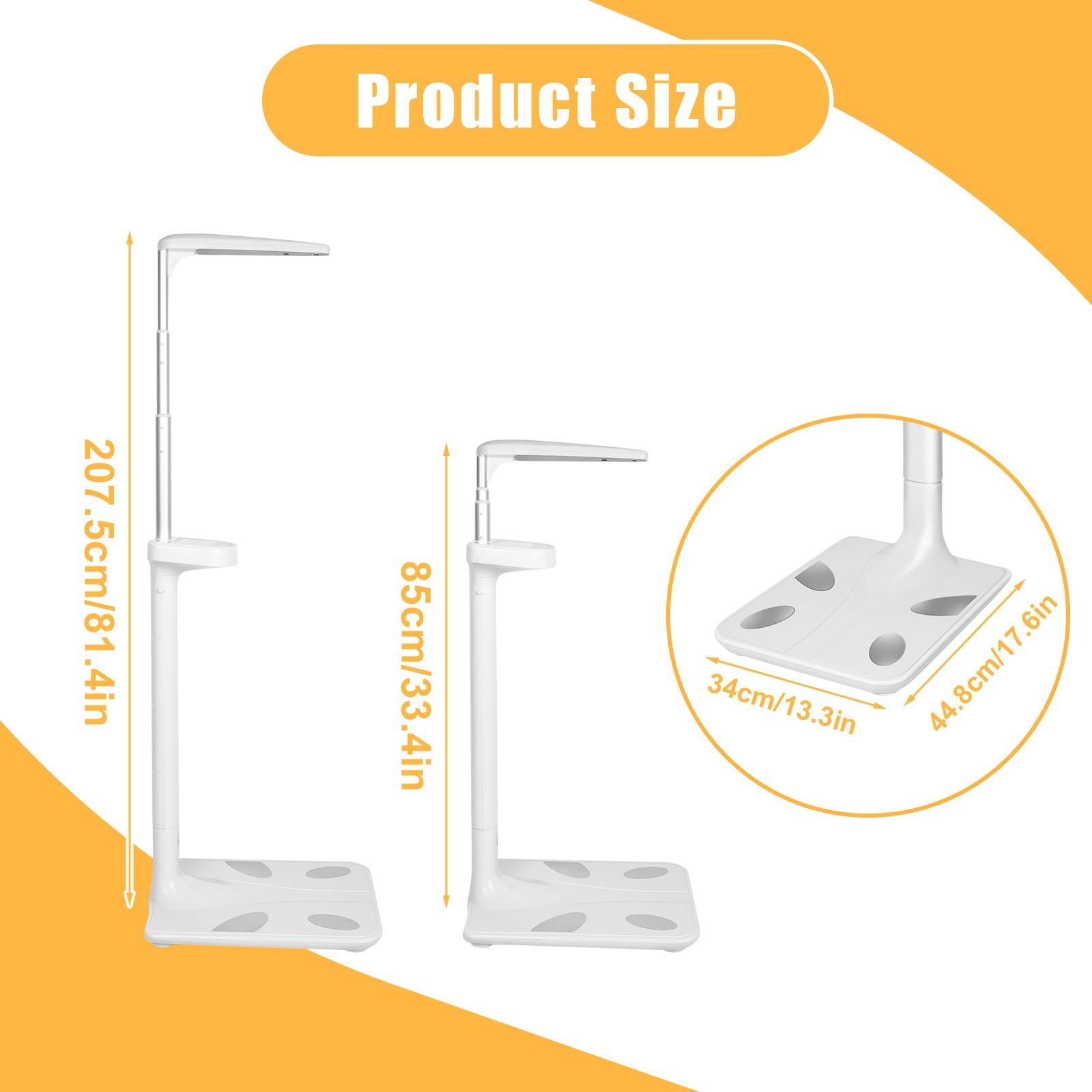 440 lb Ultrasonic Height and Weight Scale w/ LCD BMI Digital Physician Scale NEW