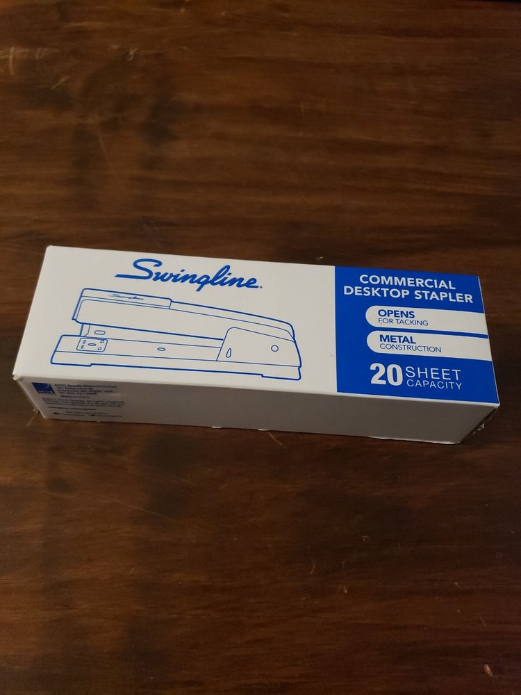 Swingline Commercial Desktop Stapler 20 Sheet Cap. Opens for Tacking Black 44401