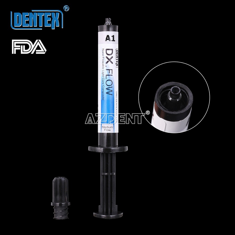DENTEX Flowable Light Cure Composite Resin Medium Flow A1, A2, A3