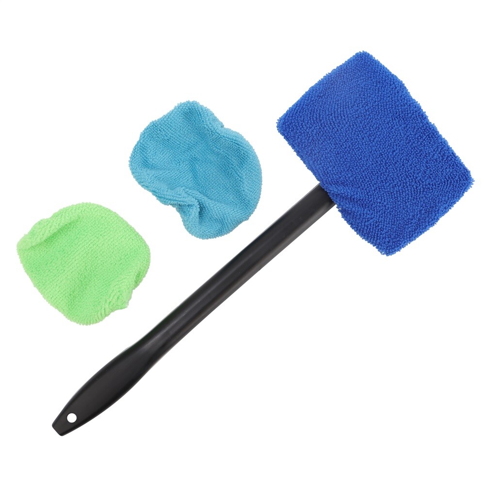 3Pc Car Cleaner Brush Kit Windshield Window Cleaning Wash Tool Inside Auto Glass
