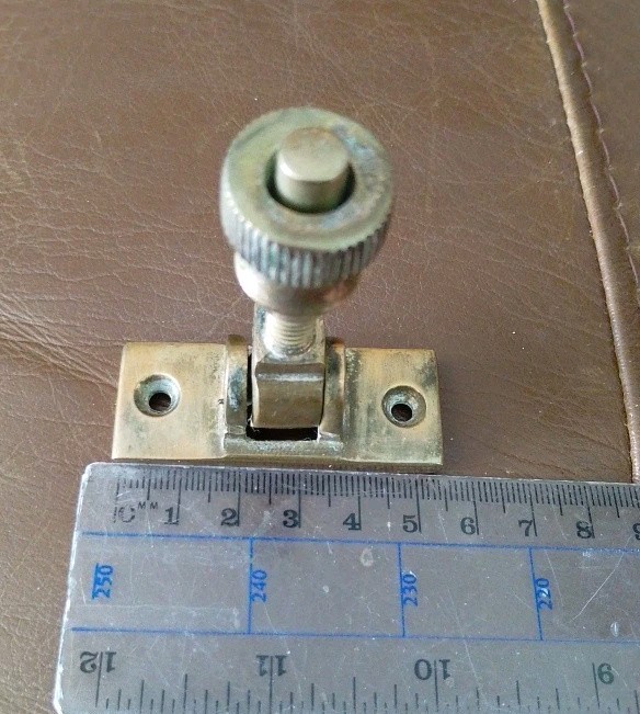 Vintage Solid Brass Sash Window Twist Lock Latch £12@ Spring Loaded with Screws