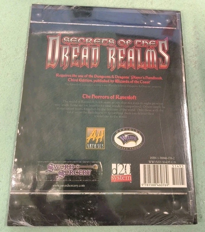 Sword & Sorcery Ravenloft : Ravenloft Gamemaster Screen