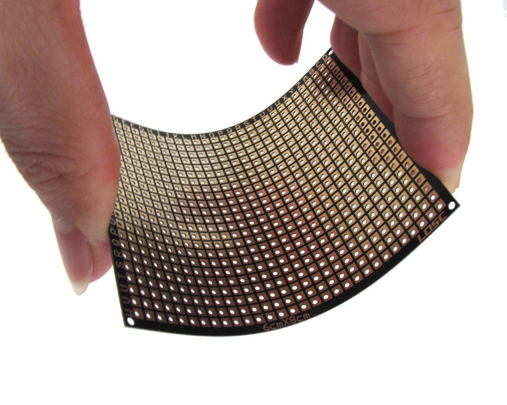 6*8cm 2.54mm Flexible Single Side Prototyping Board