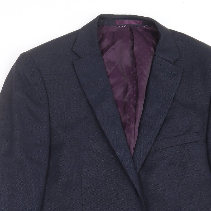 NEXT Mens Blue Wool Blend Suit Jacket Size 42