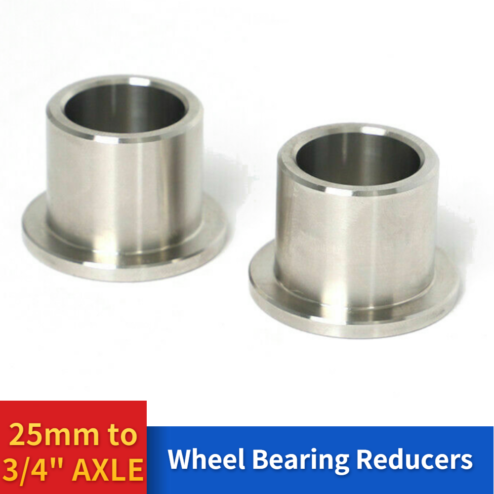 For Harley ID 25mm Wheel Bearing Reducers to 3/4" Axle Reducer Spacers Adapters