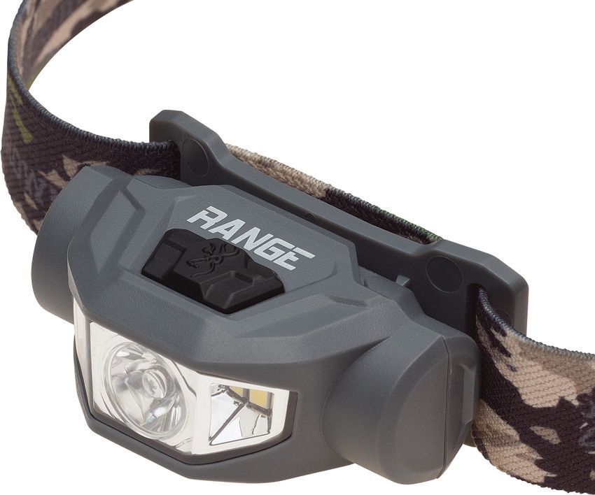 Browning Range LED Headlamp 250 lm Lightweight Compact Memory Wide Angle Plus