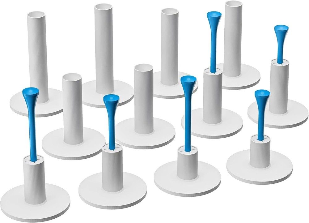 Rubber Golf Tees For Mats Golf Tee Holder For Driving Range & Simulator 32 Pcs