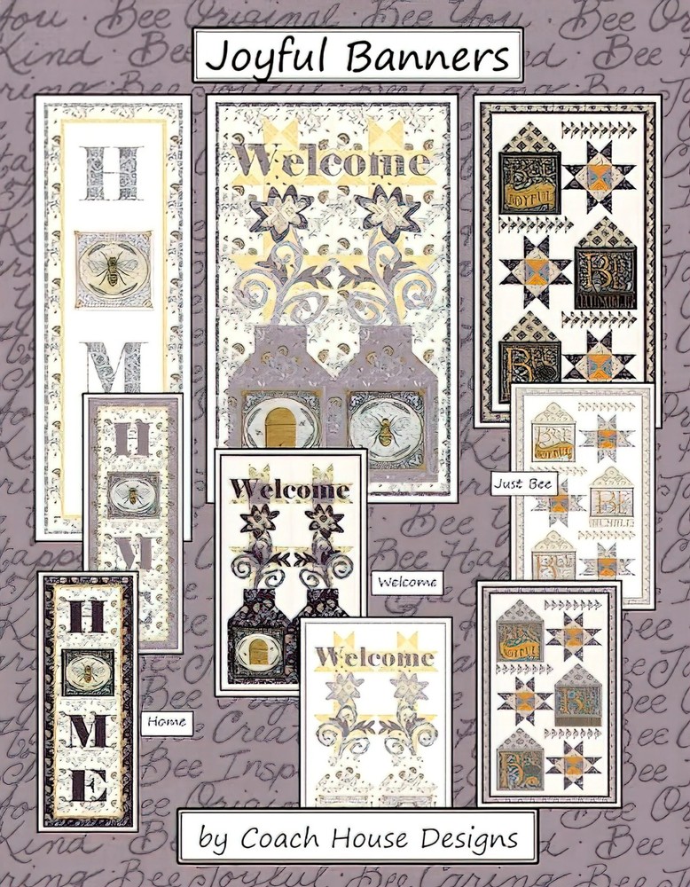 Joyful Banners Pattern by Coach House Designs