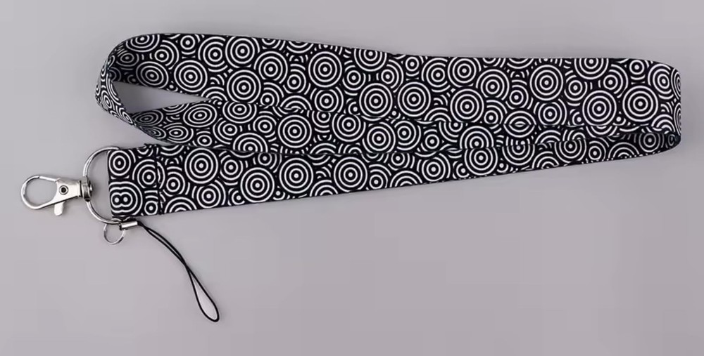 Circle Within Circles Concentric Circular Pattern Patterns Vector Ripple Lanyard