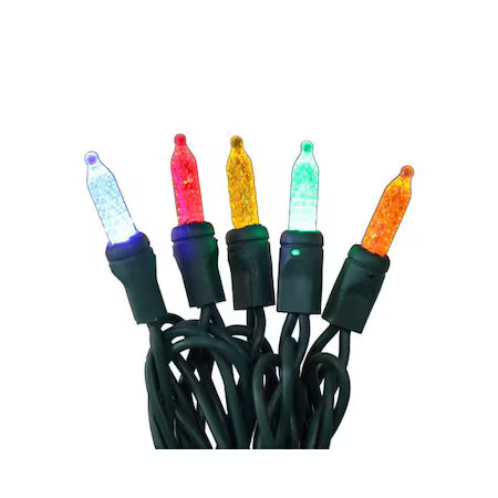 Stringlights, 25Ft, Bllt, 50Leds, Multi,  60Rg16
