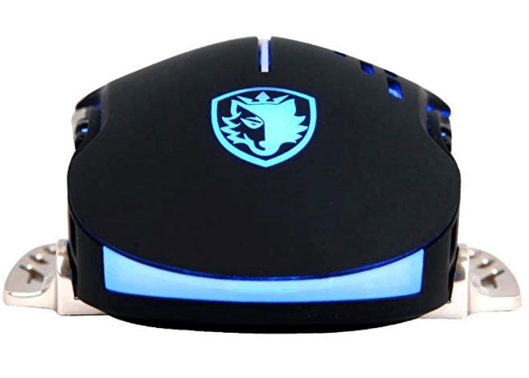 SADES Flash Wing 2400DPI Optical LED 6 Buttons PC Gaming Mouse Black
