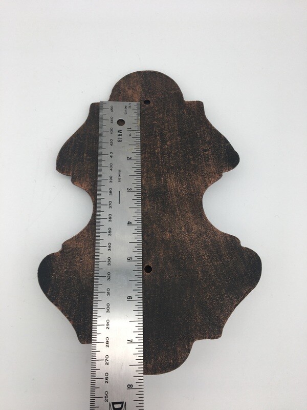 Door Knocker Large Cast Iron Scroll Shell Design Cast Iron Copper Finish