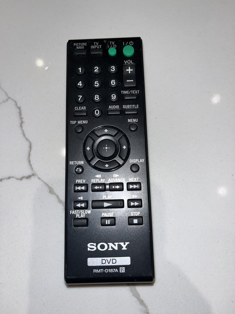 Sony DVD Remote Control RMT-D187A D187