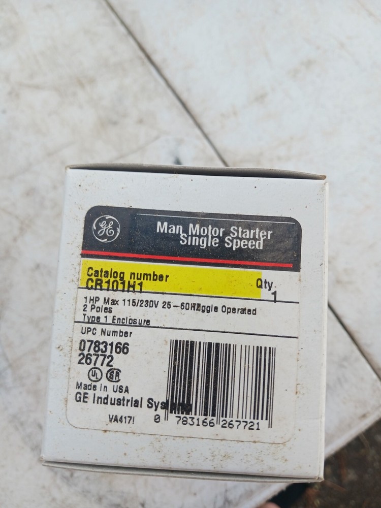 11 Manual Motors Starter-Single Speed