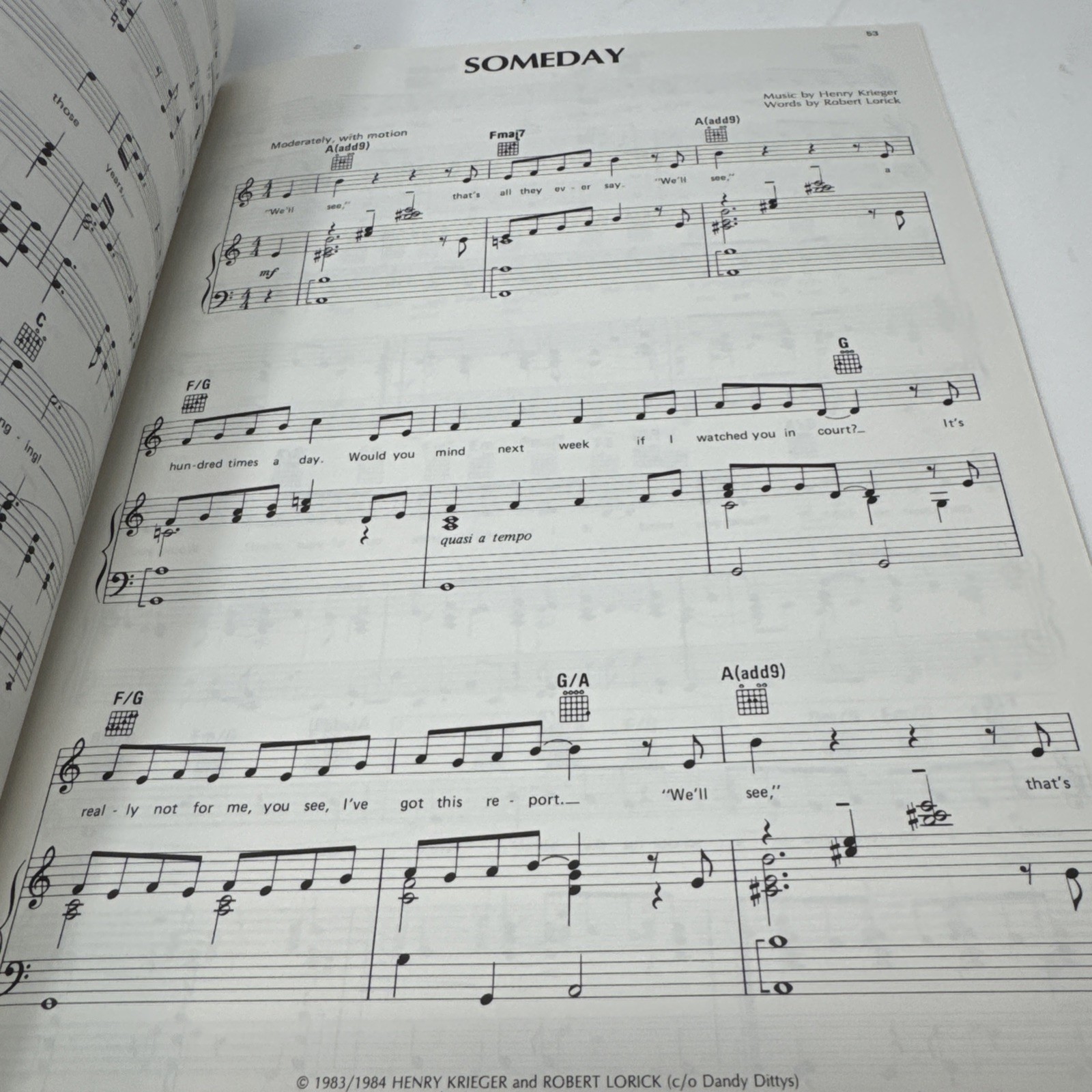 The Tap Dance Kid Vocal Selections Sheet Music Broadway Songbook Piano Vtg 1983