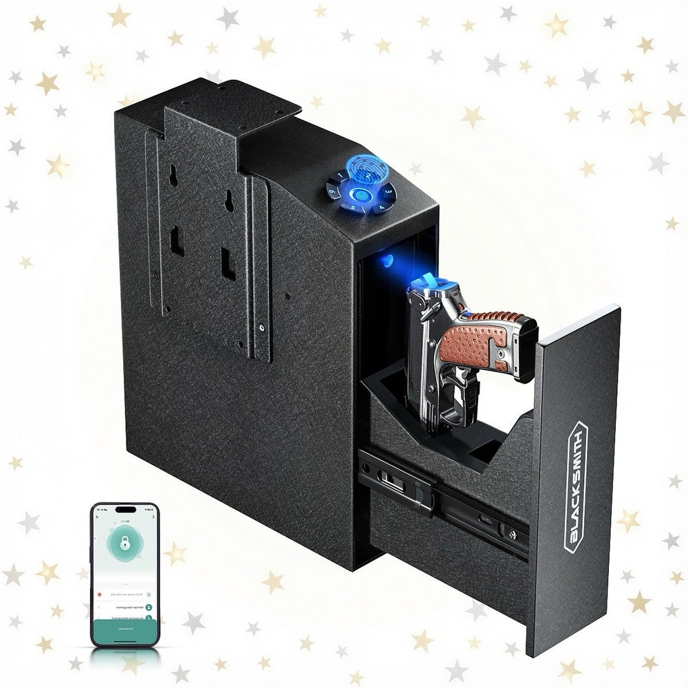 Blacksmith Pistol Safe, Slider, Fingerprint, APP Quick Access