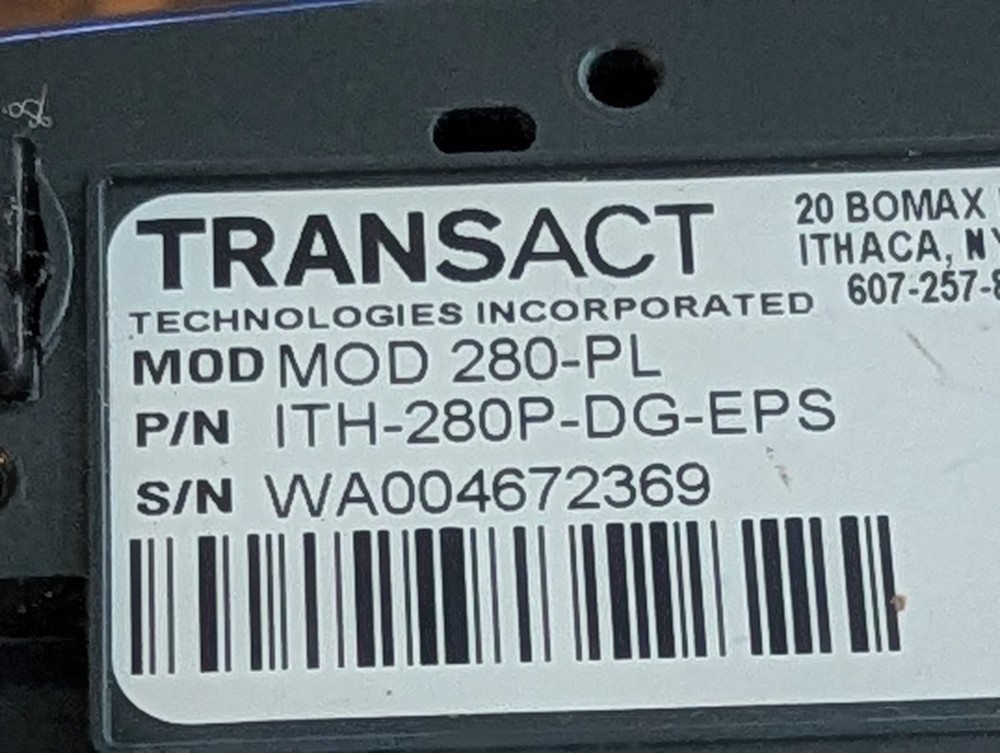 Ithaca Thermal Receipt Printer Untested For Spare Parts
