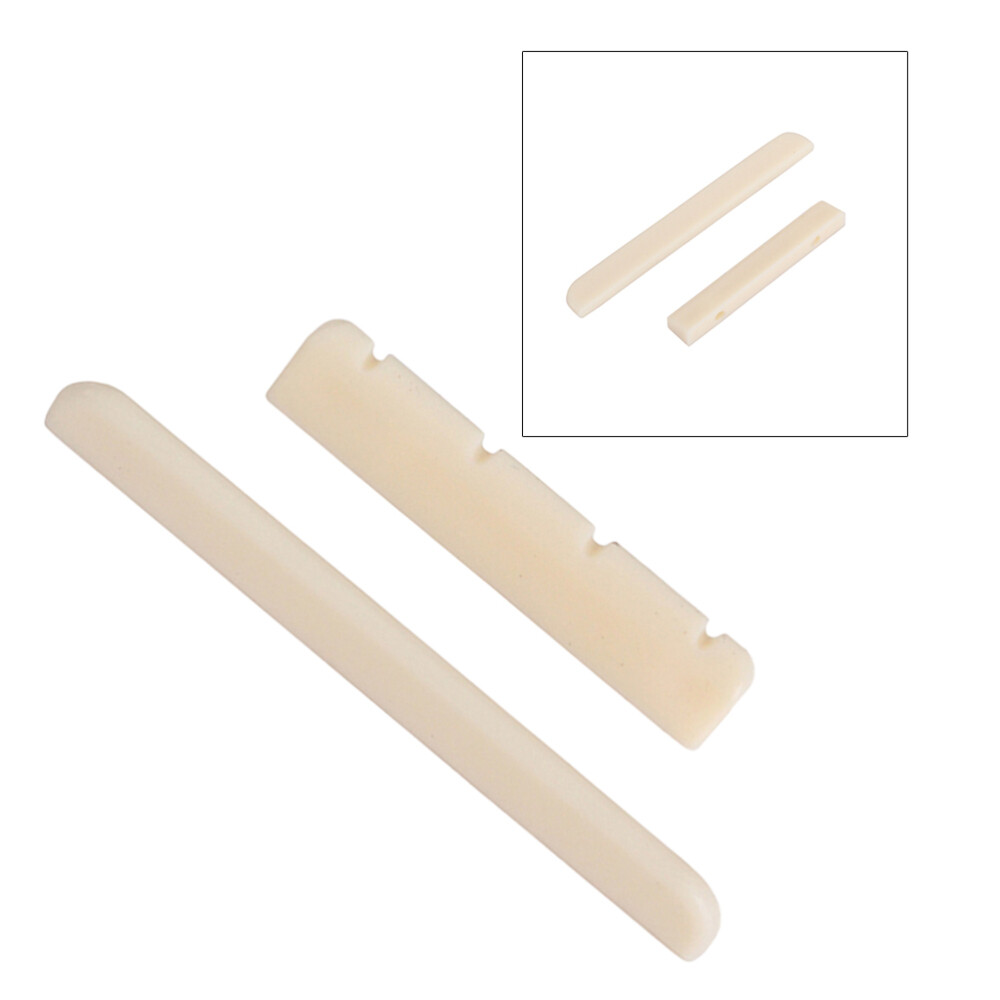 GL72 Plastic Replacement Bridge Saddle and Nut for Classical Guitar New