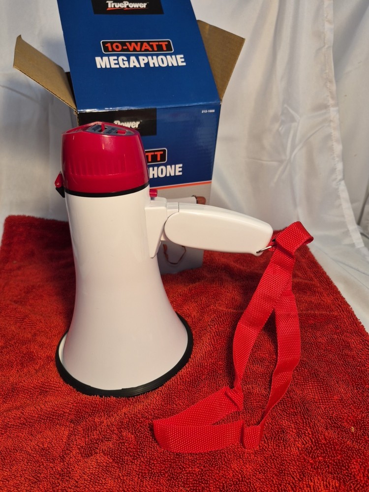 Truepower 10-watt Megaphone / Foldable Handle / Original Box / LN