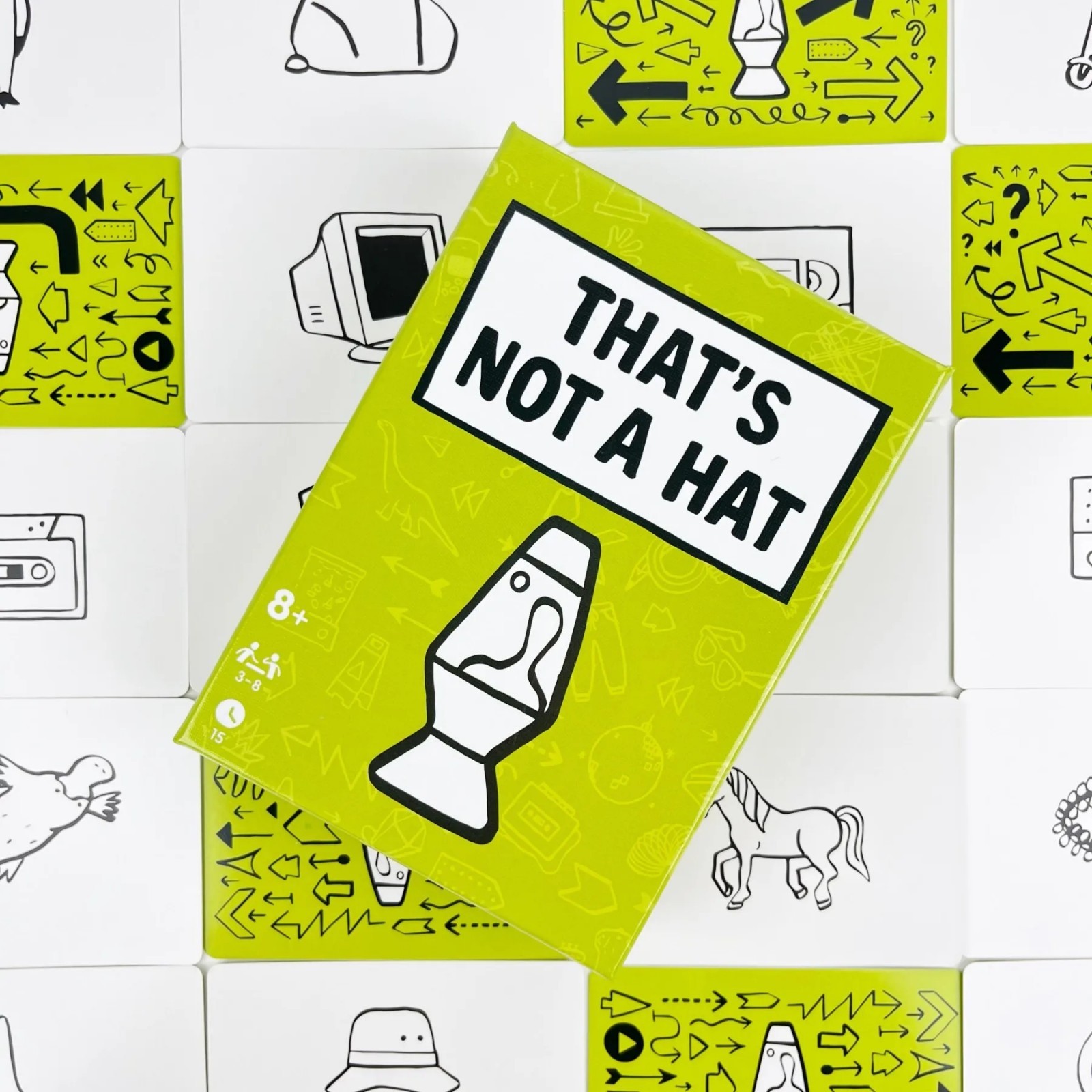 That'S Not a Hat - Fun Bluffing & Memory Party Game for All Ages Components