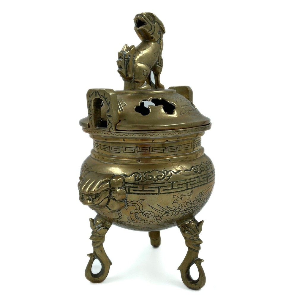 Vintage Foo Dog Incense Burner