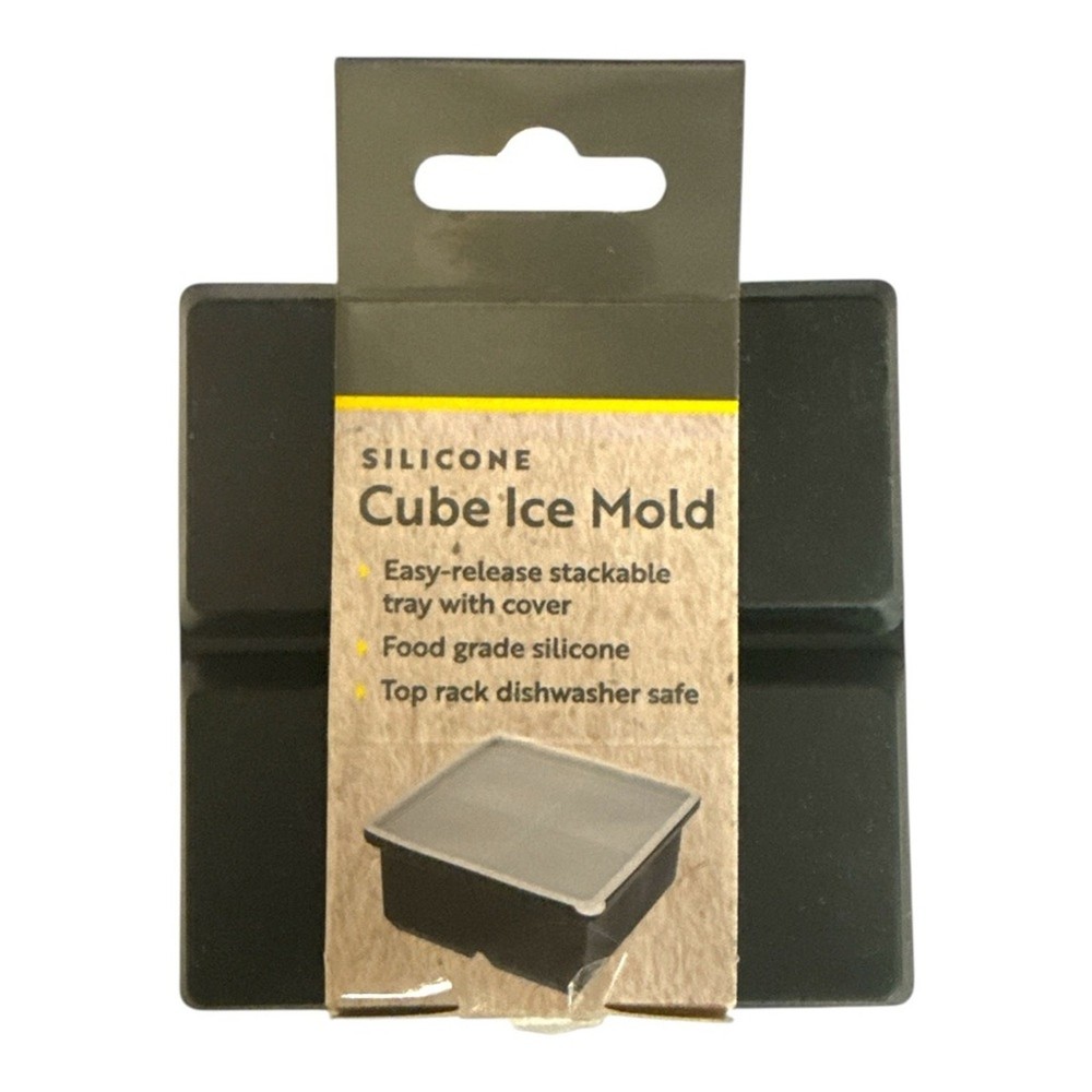 Silicone Cube Ice Mold NEW black Flexwell brand