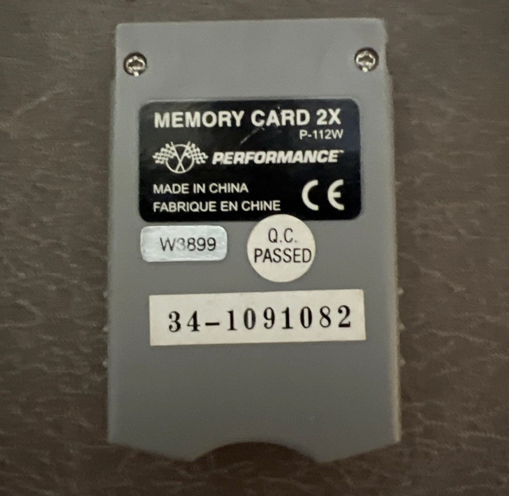 Memory Card 2X Performance Playstation -untested