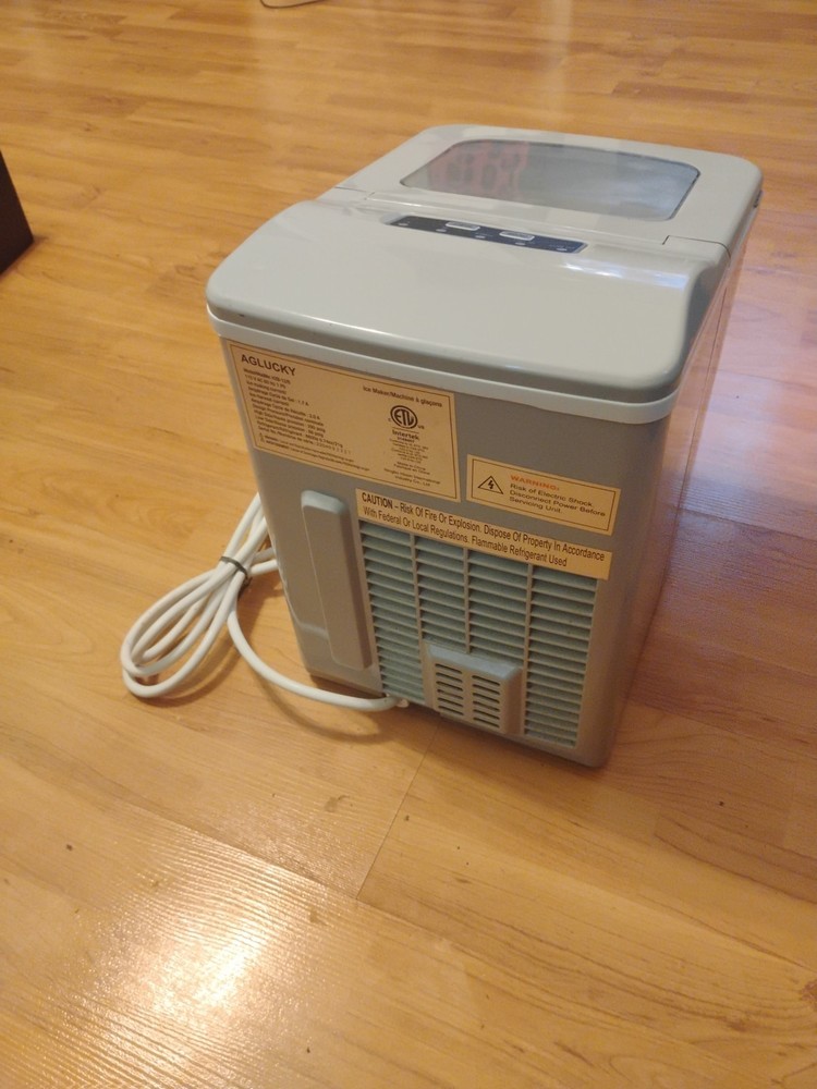 AGLUCKY Portable Automatic Ice Maker HZB- 12/B Countertop