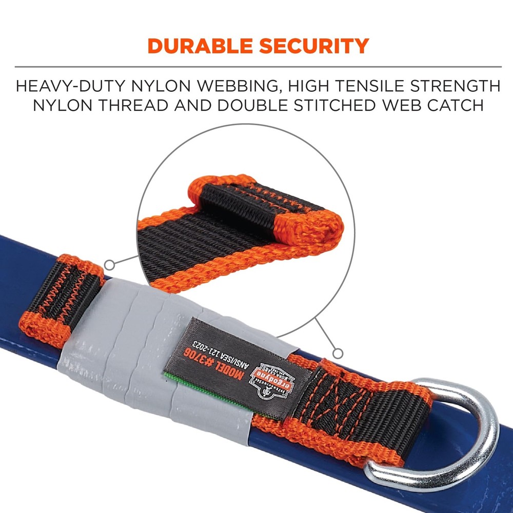 Squids 3706 Web Tool Tether Attachments 3 Pack Heavy Duty Tool Lanyard Safety