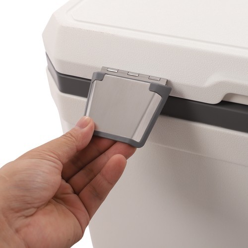45L Insulated Wheeled Cooler with Pull Handle for Camping & Beach Activities