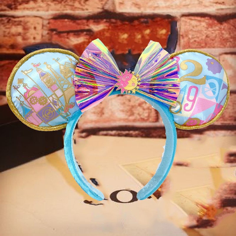 It’s a Small World Paris Minnie Mouse Ears Disney Parks Headband 2025