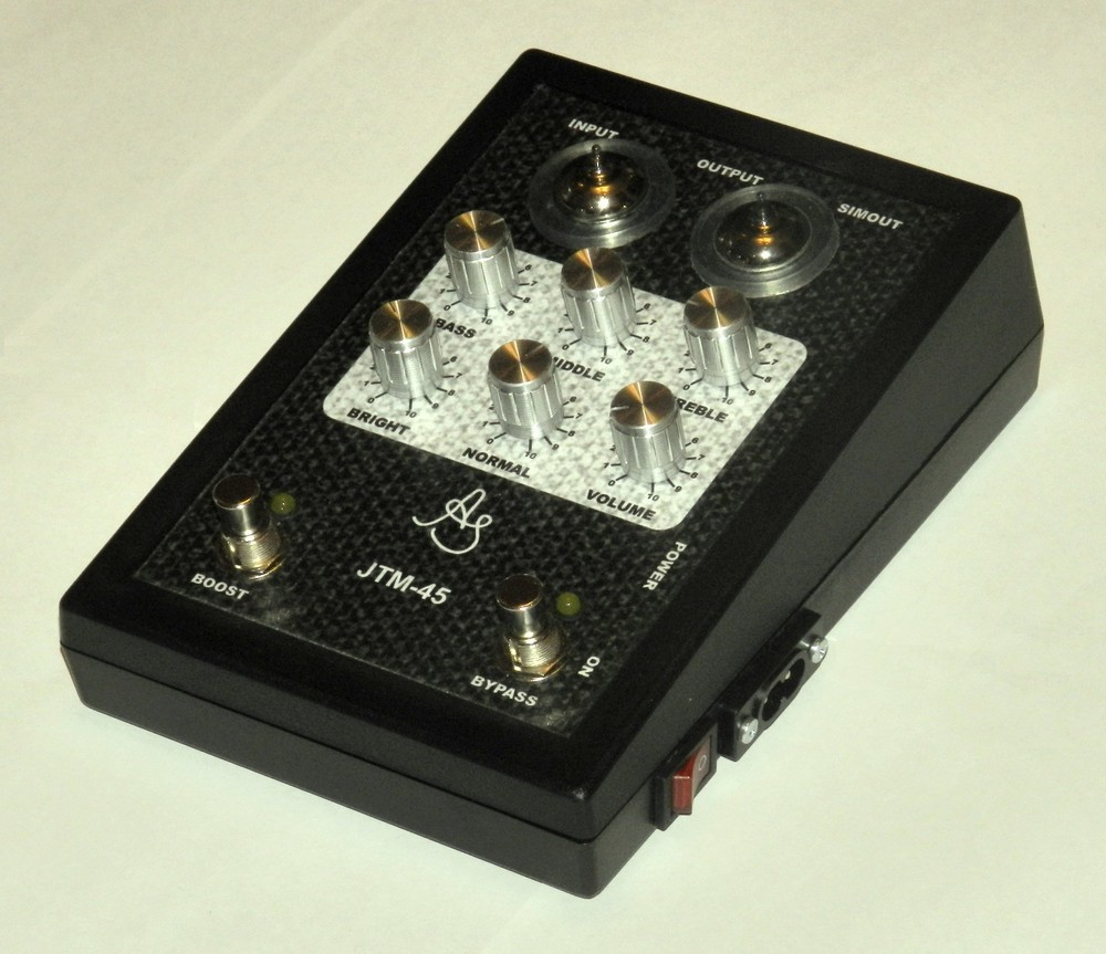 Tube guitar preamp based on JTM45