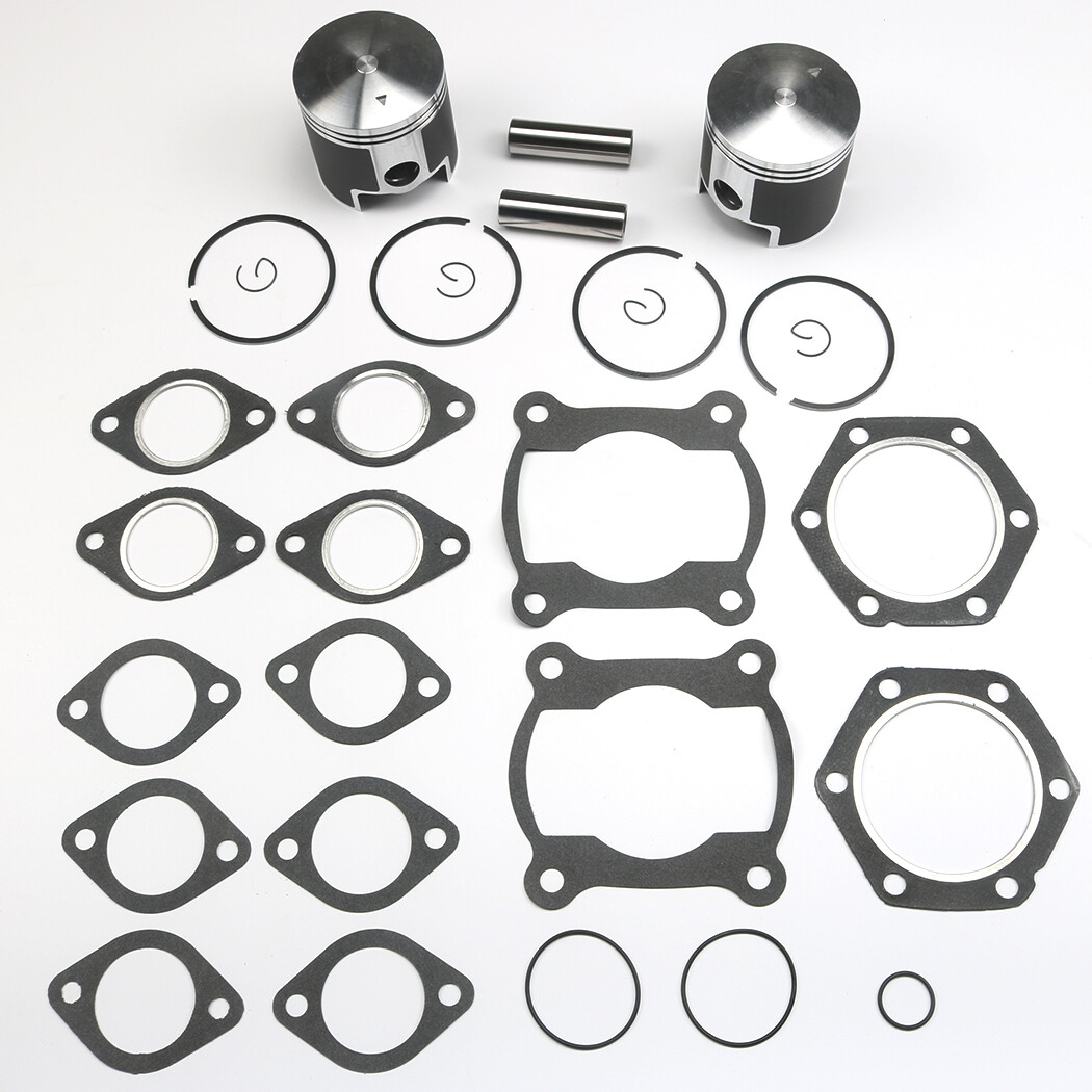 Pistons Top End Gasket Kit Std Bore 72mm For 1986-1999 Polaris Indy Trail 488