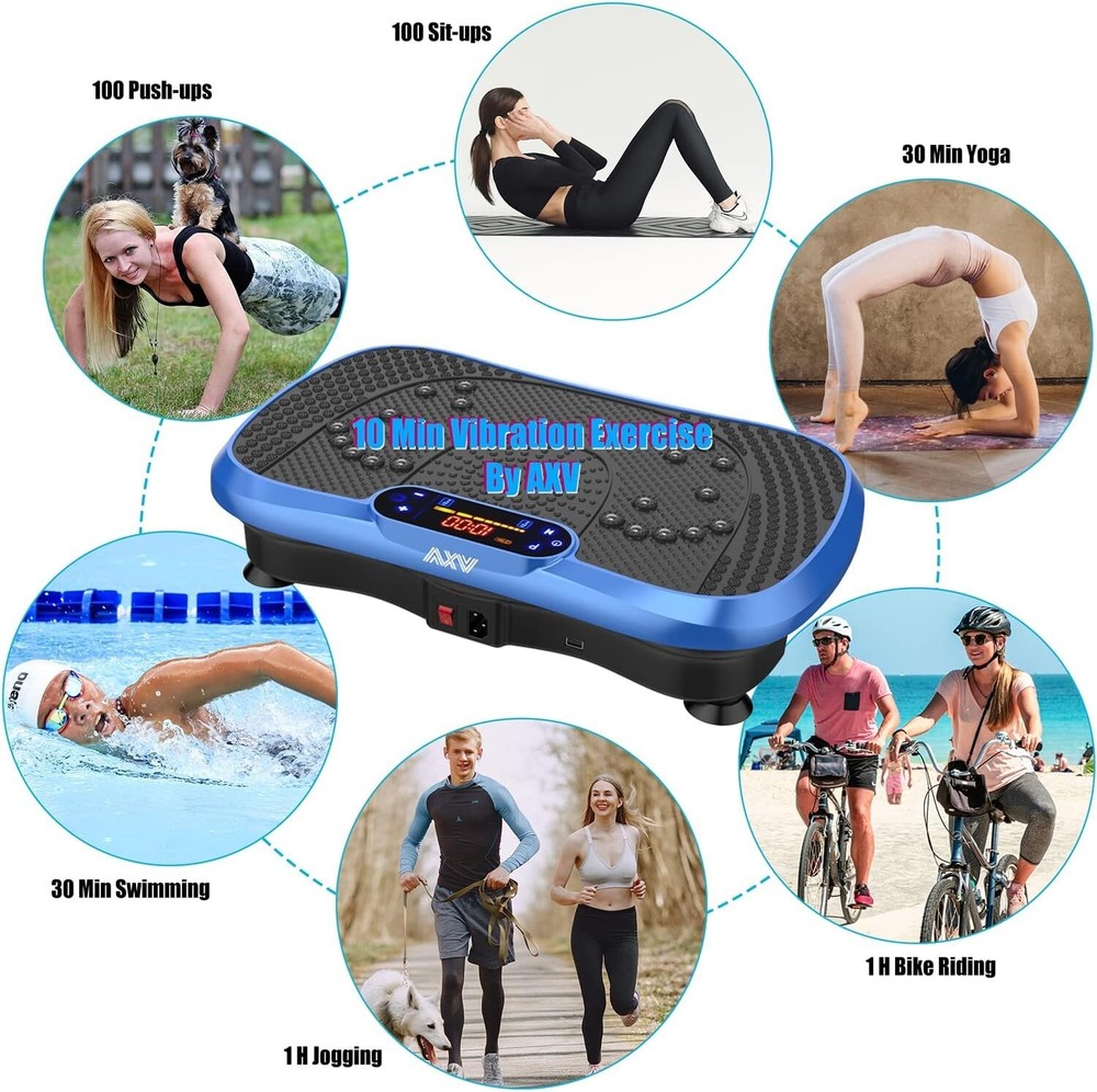 Compact Vibration Plate with Bluetooth & Remote Control - Ideal Fitness Solution