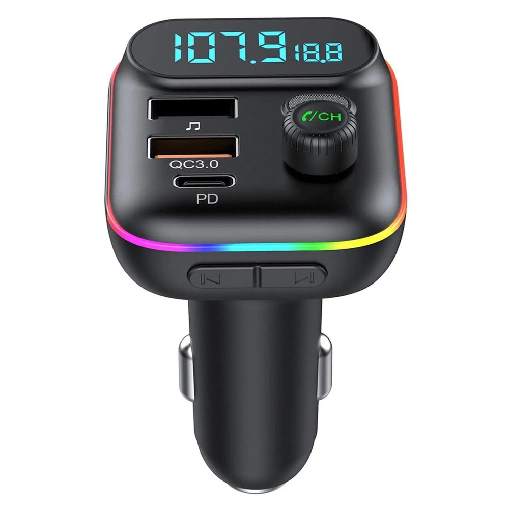 Bluetooth Car Adapter FM Transmitter USB AUX Radio Handsfree MP3 Music Player US
