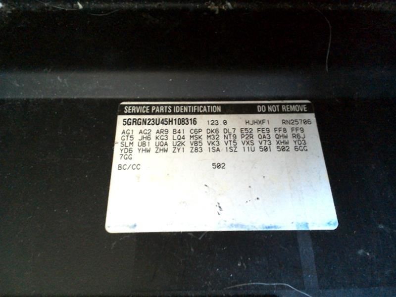 2005 HUMMER H2 SUBWOOFER