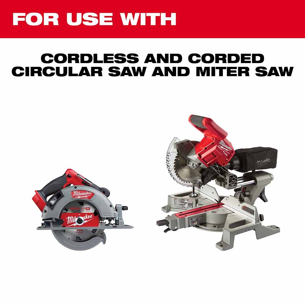 Milwaukee 48-41-0710 7-1/4" 24T Basic Framer Circular Saw Blades