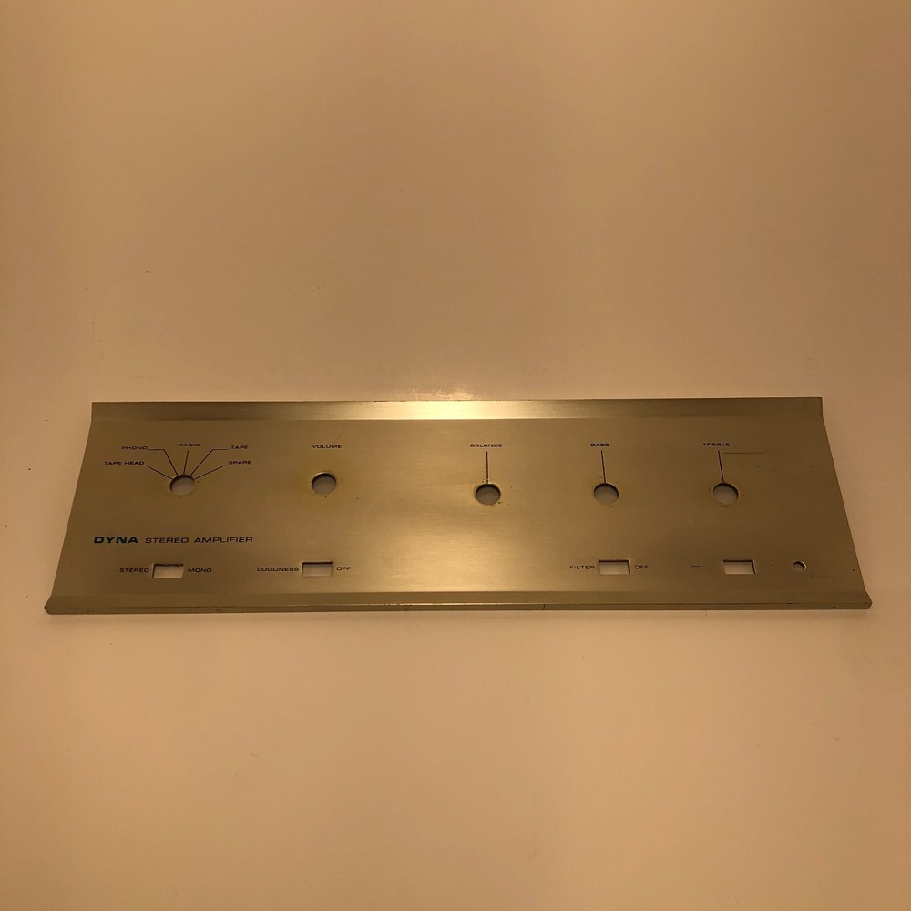 DYNACO TUBE PREAMPLIFIER FACEPLATE #6