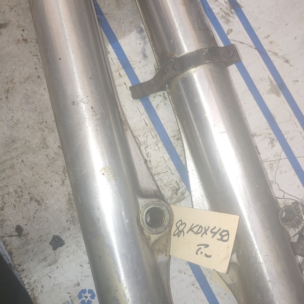 982 KDX450 front fork tubes with clamps TIM