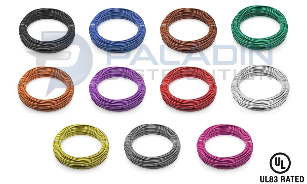 #14 AWG Gauge 600V THHN Solid Copper Wire Multi Colors Available - UL Listed
