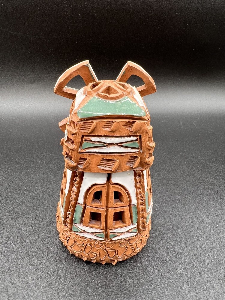 Hand Made Red Clay Windmill Incense Holder